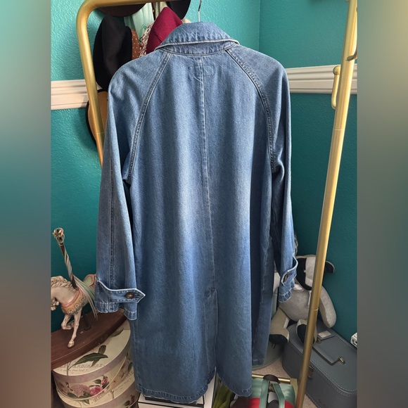 Ralph Lauren Blue Denim Car Coat - Picture 2 of 11